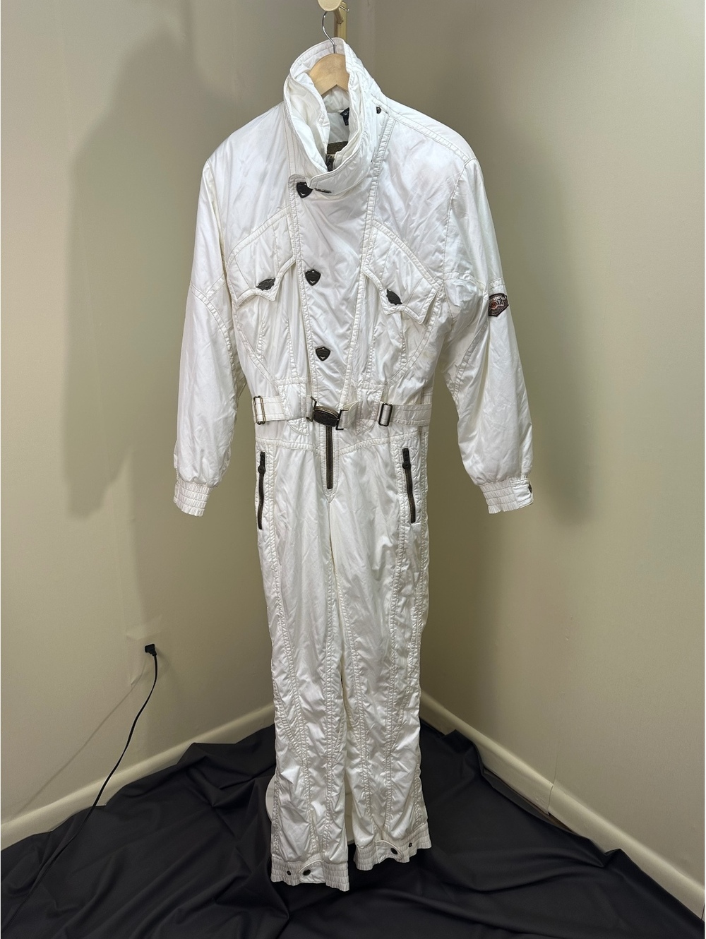 EMMEGI White One Piece Ski Suit EU 38 US 8 M Made in Austria